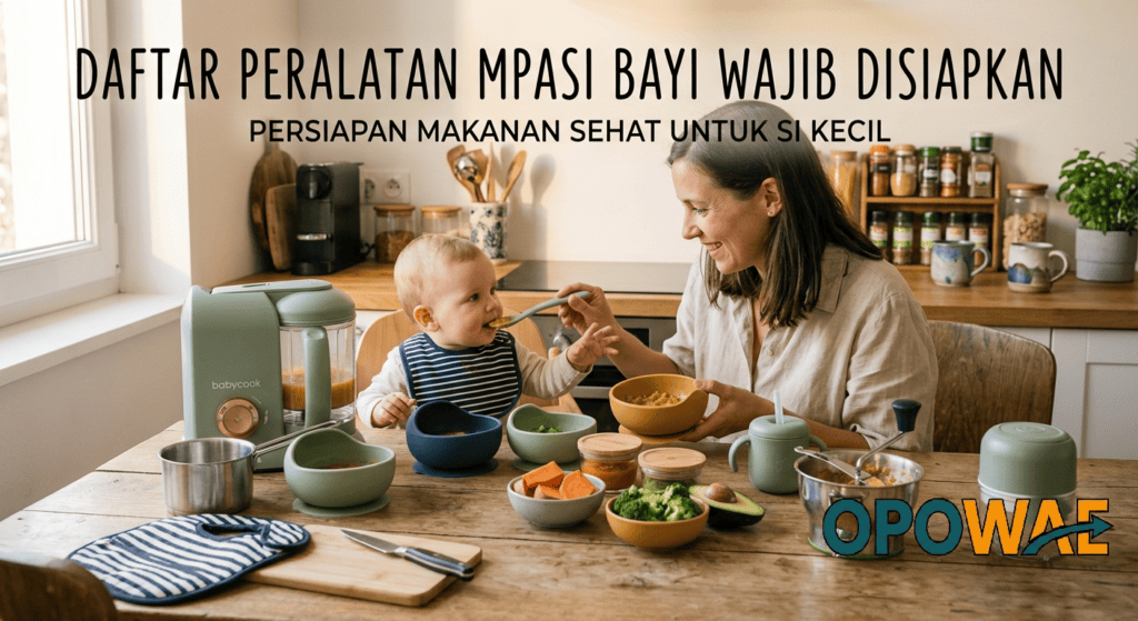 perlengkapan MPASI untuk pemula, alat masak MPASI bayi 6 bulan, checklist alat