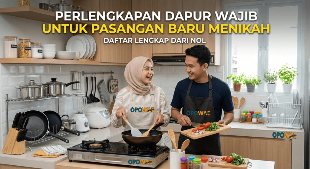 perlengkapan dapur untuk pasangan baru menikah