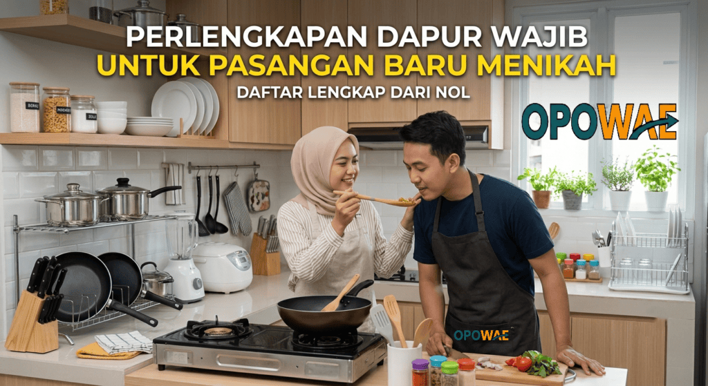 perlengkapan dapur untuk pasangan baru menikah
