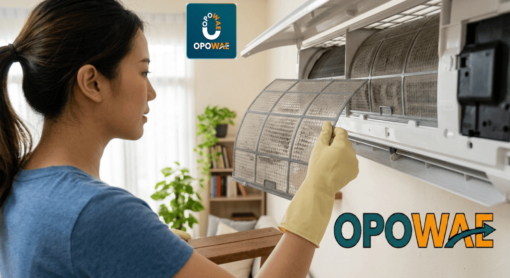 tutorial bersihkan filter AC di rumah